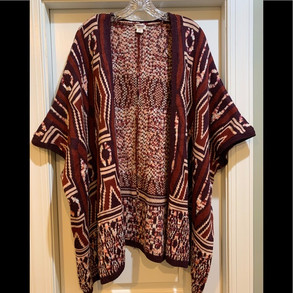 Mossimo Supply Co. Sweaters - Burgundy Cardigan.